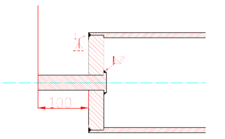 滾筒端蓋和滾筒殼焊接連接圖