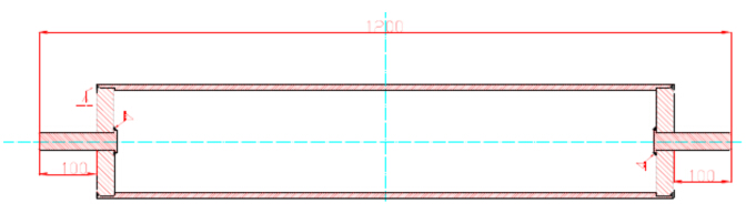 滾筒的結(jié)構(gòu)和外觀尺寸圖